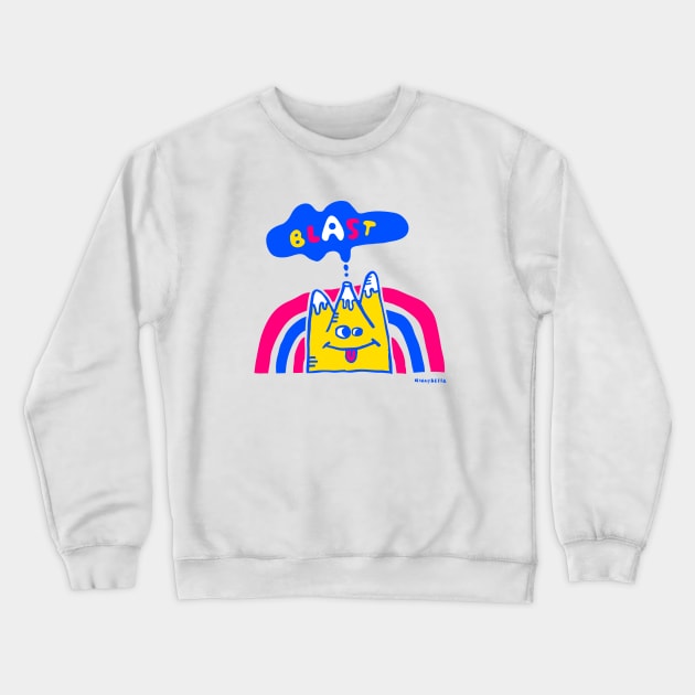 BLAST Crewneck Sweatshirt by Irina's Family Art Circle 